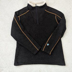 Kuhl Europa 1/4 Zip Mens Size Medium Charcoal Performance Fleece